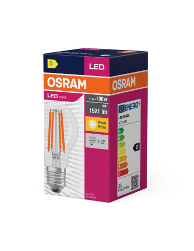 ŻARÓWKA LED VALUE RF CLA100 10W 2700K ciepła biała  1521LM FIL E27 