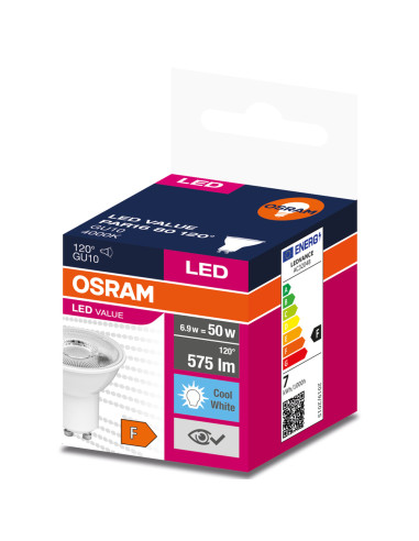 ŻARÓWKA LED LVPAR16 80 6,9W 4000K neutralna biała  575LM 120° GU10 EUE 