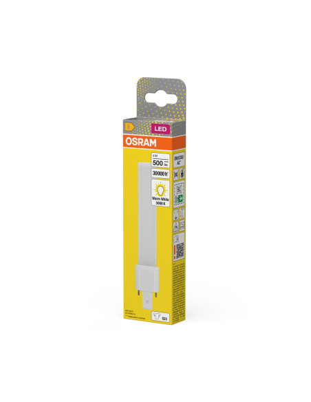 ŚWIETLÓWKA LED DULUX S 9LED 4,5W 3000K ciepła biała  230V EM G23 450LM 