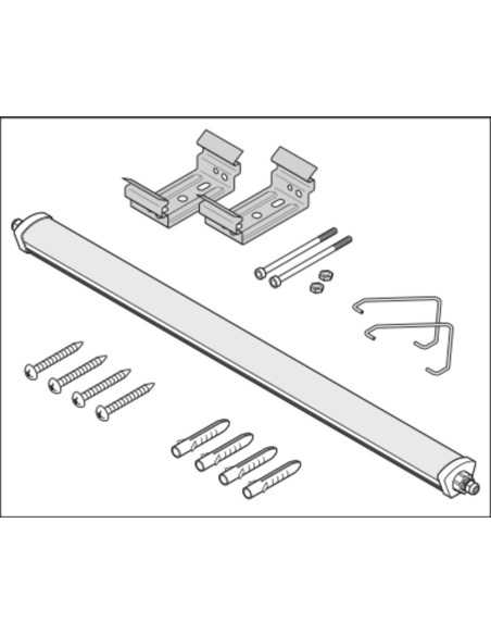 OPRAWA HERMETYCZNA DP COMPACT 1500 55W/6500K 6700LM GR IP66 