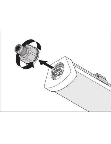 OPRAWA HERMETYCZNA DP COMPACT 1500 55W/6500K 6700LM GR IP66 