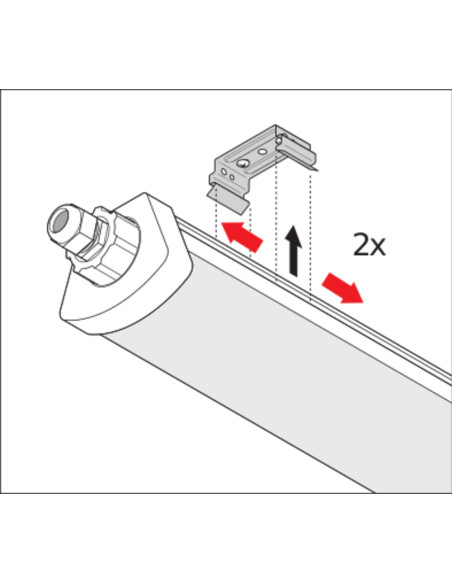 OPRAWA HERMETYCZNA DP COMPACT 1500 55W/6500K 6700LM GR IP66 