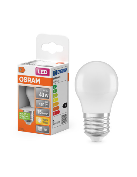 ŻARÓWKA LED STAR CLP40 FR 4,9W 2700K ciepła biała E27 470LM PLASTIC 