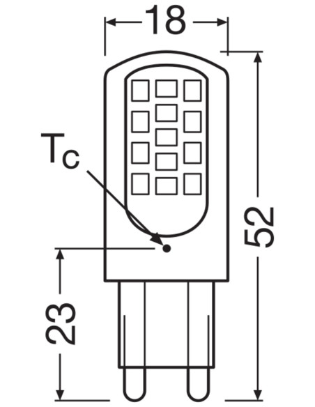 ŻARÓWKA LED SUPERSTAR LED PIN40 DIM CL 4,4W 2700K ciepła biała  470LM 230V G9 
