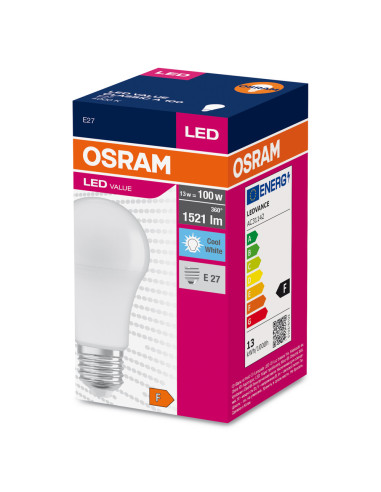 ŻARÓWKA LED VALUE CLA100 13W 4000K neutralna biała  1521LM 230V FR E27 