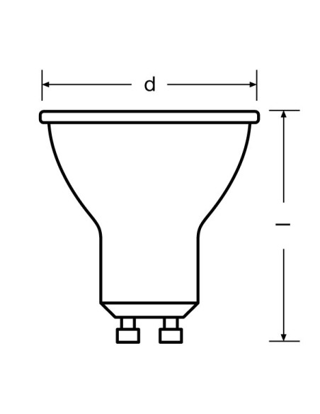 ŻARÓWKA LED PAR16 50 36 5W 2700K ciepła biała  350LM 230V GU10 BELLALUX