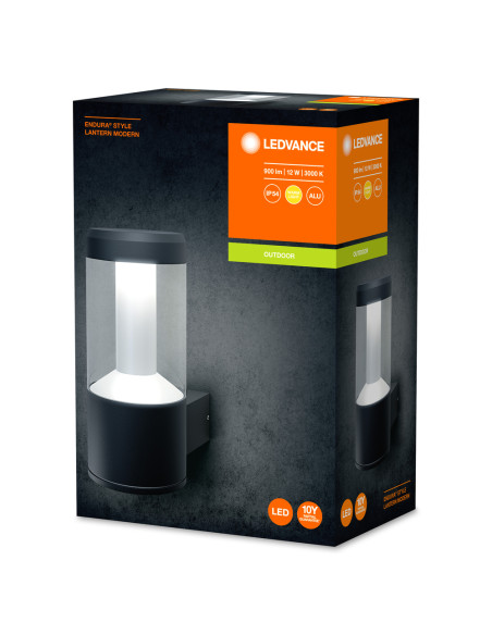KINKIET ZEWNĘTRZNY ENDURA STYLE LANTERN MODERN 12W DARK GRAY 