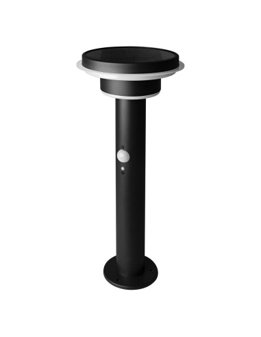 SŁUPEK OGRODOWY SOLAR ENDURA STYLE 2CIRCLE 40CM SENSOR 6W 400LM BK