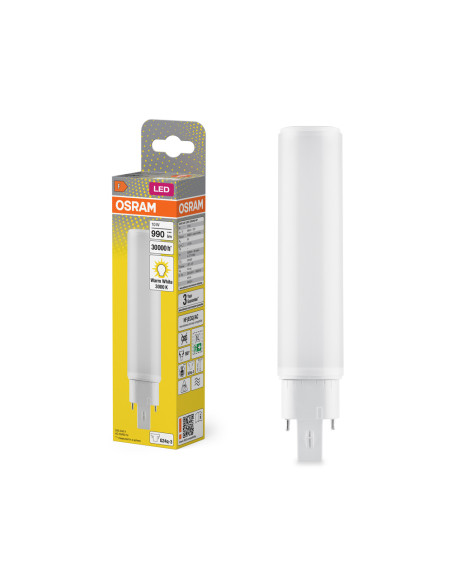 ŚWIETLÓWKA LED DULUX D/E 26LED 10W 3000K ciepła biała  HF G24Q-3 1000LM 