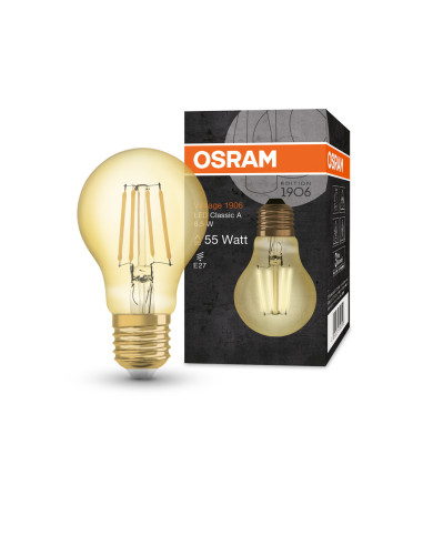 ŻARÓWKA LED 1906 VINTAGE LED CLA55 6W/824 725LM FIL GOLD E27 