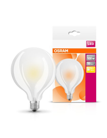 ŻARÓWKA LED STAR RF CL G95 100 11.5W 2700K ciepła biała  FR E27 1521LM 