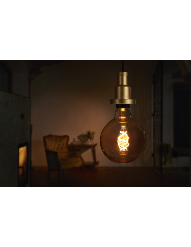 ŻARÓWKA LED 1906 VINTAGE LED GLOBE GOLD SPIRAL 4.5W/820 FIL E27 