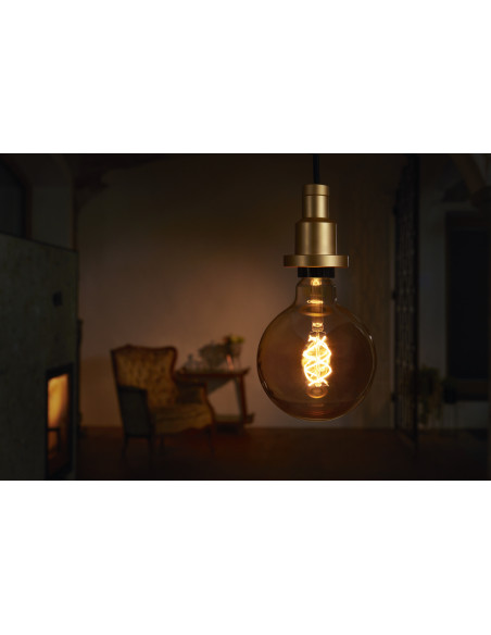 ŻARÓWKA LED 1906 VINTAGE LED GLOBE GOLD SPIRAL 4.5W/820 FIL E27 