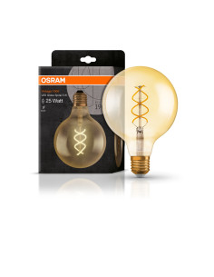 ŻARÓWKA LED 1906 VINTAGE LED GLOBE GOLD SPIRAL 4.5W/820 FIL E27 