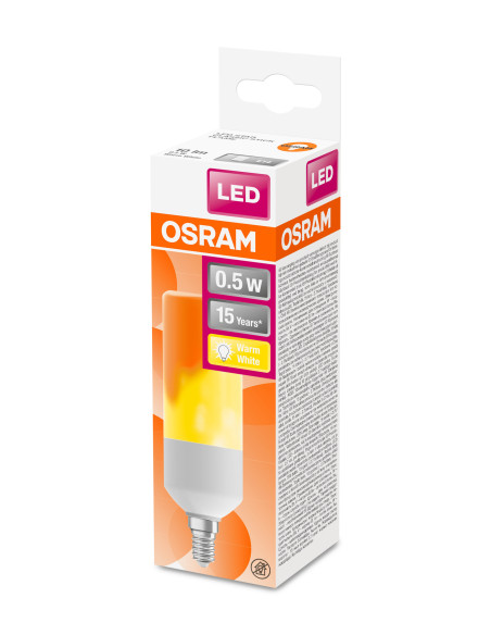 ŻARÓWKA LED STICK FLAME 0,5W/515 10LM 1500K E14 