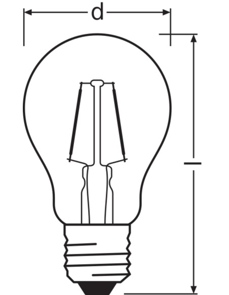 ŻARÓWKA LED STAR CLA15 2W/515 ORANGE E27 FS1 