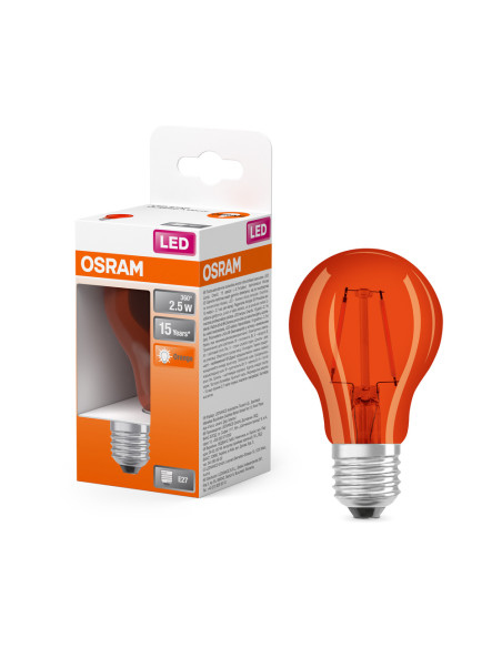 ŻARÓWKA LED STAR CLA15 2W/515 ORANGE E27 FS1 