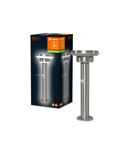 SŁUPEK OGRODOWY SOLAR ENDURA STYLE 2CIRCLE 40CM SENSOR 6W 400LM