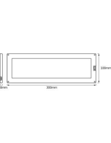 CABINET PANEL LED 30X10 5W 3000K 