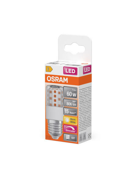 ŻARÓWKA LED SPECIAL T SLIM60 DIM 7,3W 2700K ciepła biała  806LM 230V E27 