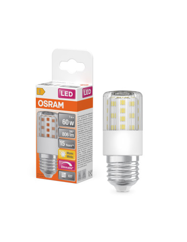 ŻARÓWKA LED SPECIAL T SLIM60 DIM 7,3W 2700K ciepła biała  806LM 230V E27 