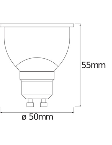 ŻARÓWKA LED SMART+ WIFI PAR16 RGBW 5W 350LM GU10 