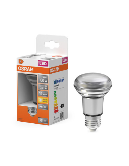 ŻARÓWKA LED STAR R63 60 36° 4,3W 2700K ciepła biała  345LM E27 GLASS 