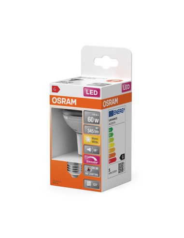 ŻARÓWKA LED SUPERSTAR R63 60 DIM 4.9W/2700K 36° 345LM GL E27 