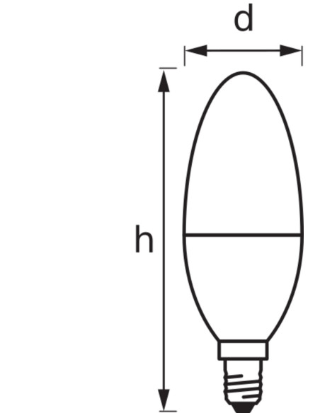 ŻARÓWKA LED SMART+ WIFI B40 5W/2700..6500K TW FR E14 