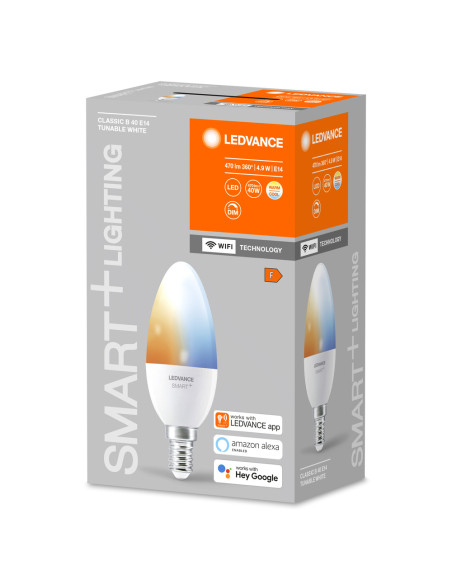 ŻARÓWKA LED SMART+ WIFI B40 5W/2700..6500K TW FR E14 