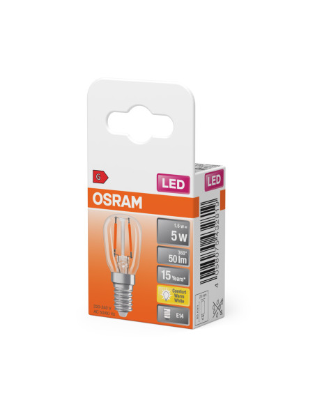 ŻARÓWKA LED SPECIAL T26 FIL 5 1,6W 2700K ciepła biała  50LM E14 