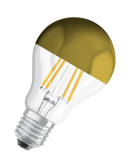 ŻARÓWKA LED STAR RF CLA50 MIRROR GOLD 7W 2700K ciepła biała  E27 FIL 650LM 