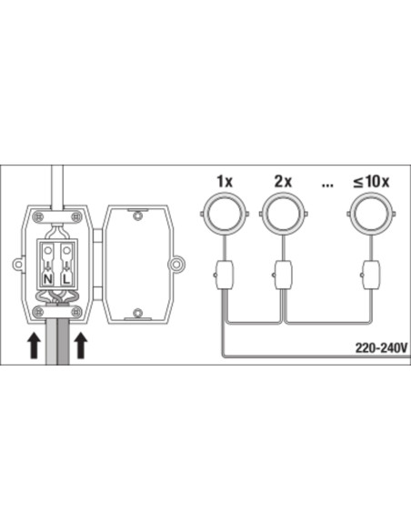 DOWNLIGHT DL SLIM DN155 12W/3000K WT IP20 