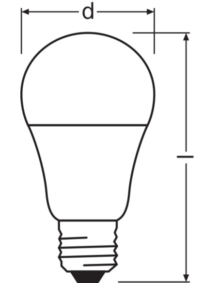 ŻARÓWKA LED SUPERSTAR CLA75 DIM FR 10,5W 2700K ciepła biała  E27 1055LM PLASTIC 