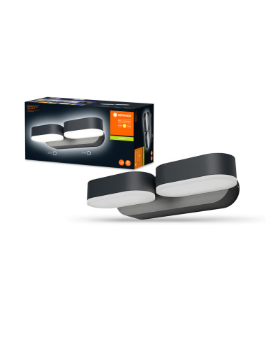 KINKIET ZEWNĘTRZNY ENDURA STYLE MINI SPOT II 13W 3000K 630LM IP44 DARK GRAY 