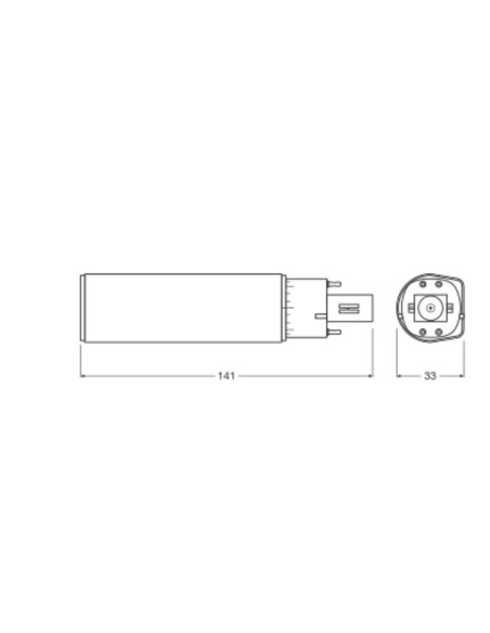ŚWIETLÓWKA LED DULUX D/E 18LED 7W 3000K ciepła biała  HF G24Q-2 640LM 