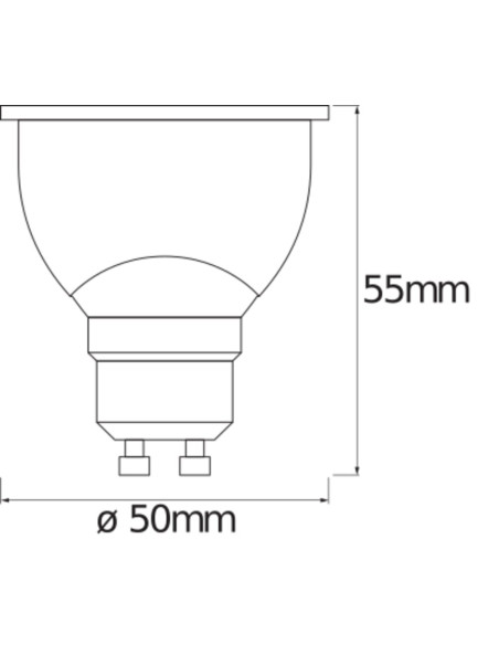 ŻARÓWKA LED SMART+ WIFI PAR16 TW 5W 2700K..6500K 350LM GU10 