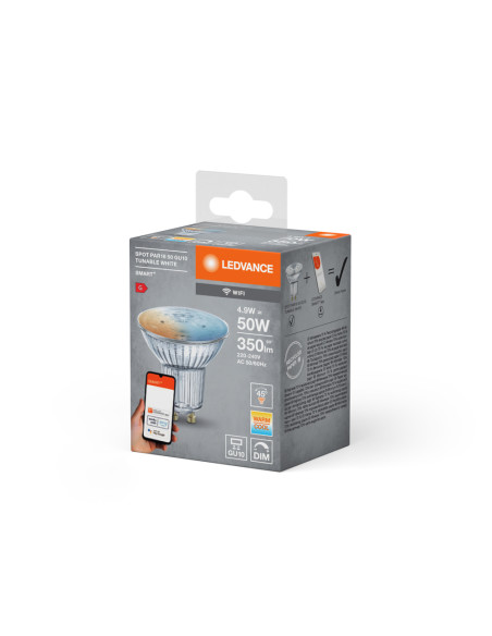 ŻARÓWKA LED SMART+ WIFI PAR16 TW 5W 2700K..6500K 350LM GU10 