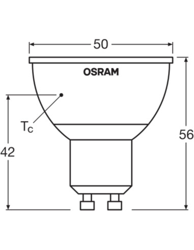 ŻARÓWKA LED STAR PAR16 RGBW 25 DIM 120° 2,9W 2700K ciepła biała  GU10 Z PILOTEM 