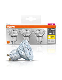 ŻARÓWKA LED 3SZT SPAR16 50 36° 4.3 W 2700K ciepła biała  GU10 GLASS 