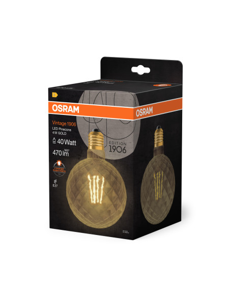 ŻARÓWKA LED 1906 VINTAGE LED PINECONE GOLD 4,5W/825 FIL 470LM E27 