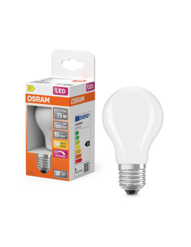 ŻARÓWKA LED SUPERSTAR RF CLA75 DIM 7,5W 2700K ciepła biała  1055LM GL FR E27 