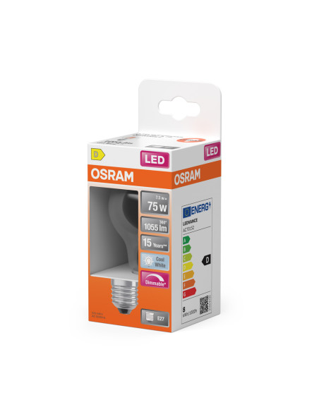 ŻARÓWKA LED SUPERSTAR RF CLA75 DIM 7,5W 4000K neutralna biała  1055LM FIL E27 