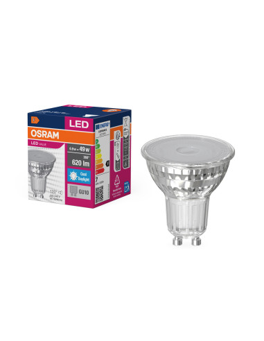 ŻARÓWKA LED VALUE PAR16 80 6,9W 6500K zimna biała  575LM 120° GU10 GLASS 