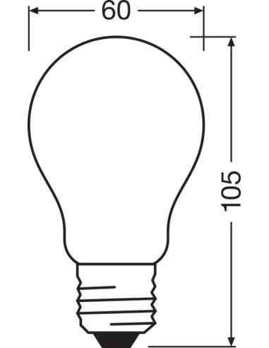 ŻARÓWKA LED SUPERSTAR RF CLA25 DIM 2,2W 2700K ciepła biała  250LM GL FR E27 