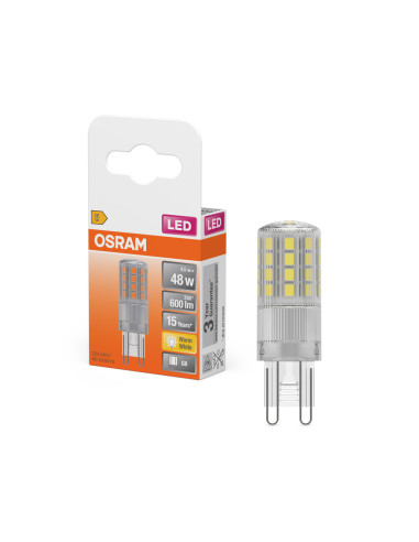 ŻARÓWKA LED STAR PIN50 CL 4,5W 2700K ciepła biała  600LM 230V G9 