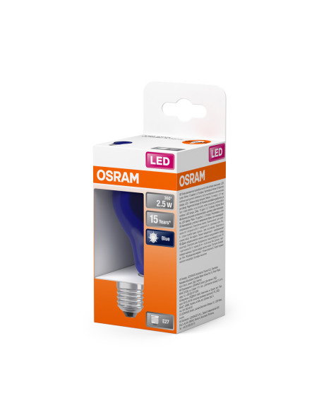 ŻARÓWKA LED STAR CLA15 2W/190 BLUE E27 