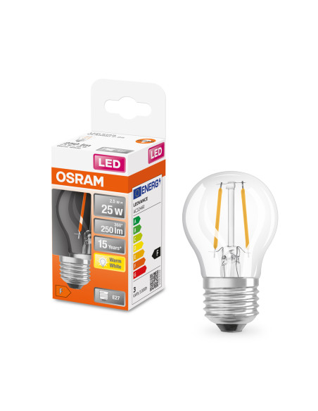 ŻARÓWKA LED STAR RF CLP25 2,5W 2700K ciepła biała E27 FIL 250LM 