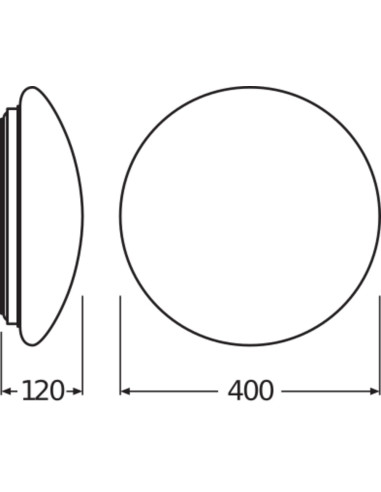PLAFON SF CIRCULAR 400 24W/4000K 1920LM IP44 