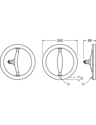 ŻARÓWKA LED CIRCOLUX 14,5W 2700K ciepła biała  230V FR E27 1521LM 